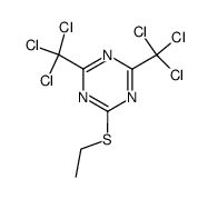 2-(Ethylthio)-4,6-bis(trichloromethyl)-1,3,5-triazine Structure
