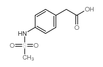 4-甲磺酰氨基苯乙酸结构式