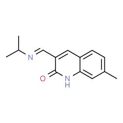 2(1H)-Quinolinone,7-methyl-3-[[(1-methylethyl)imino]methyl]-(9CI)结构式