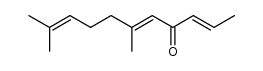 6,10-dimethyl-undeca-2,5,9-trien-4-one Structure