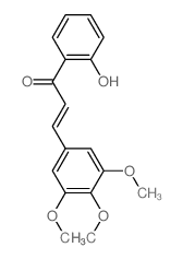 1-(2-hydroxyphenyl)-3-(3,4,5-trimethoxyphenyl)prop-2-en-1-one结构式