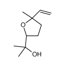 顺-Α,Α-5-三甲基-5-乙烯基四氢化呋喃-2-甲醇结构式