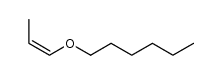 (Z)-1-(prop-1-en-1-yloxy)hexane结构式