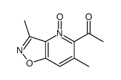 1-(3,6-dimethyl-4-oxido-[1,2]oxazolo[4,5-b]pyridin-4-ium-5-yl)ethanone Structure