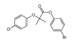 (4-bromophenyl) 2-(4-chlorophenoxy)-2-methylpropanoate结构式