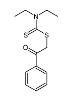 phenacyl N,N-diethylcarbamodithioate结构式