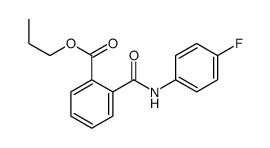 propyl 2-[(4-fluorophenyl)carbamoyl]benzoate结构式