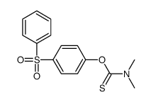 O-[4-(benzenesulfonyl)phenyl] N,N-dimethylcarbamothioate Structure