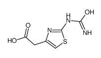 2-[2-(carbamoylamino)-1,3-thiazol-4-yl]acetic acid Structure