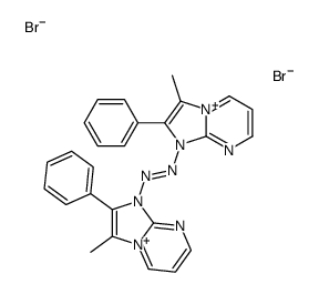 bis(3-methyl-2-phenylimidazo[1,2-a]pyrimidin-4-ium-1-yl)diazene,dibromide Structure