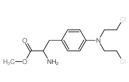 methyl 2-amino-3-[4-[bis(2-chloroethyl)amino]phenyl]propanoate结构式