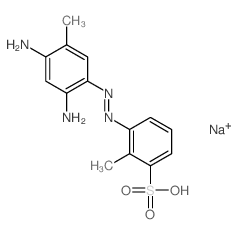 3-(2,4-diamino-5-methyl-phenyl)diazenyl-2-methyl-benzenesulfonic acid Structure