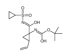tert-butyl ((1R,2S)-1-((cyclopropylsulfonyl)carbamoyl)-2-vinylcyclopropyl)carbamate Structure