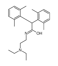 N-[2-(diethylamino)ethyl]-2,2-bis(2,6-dimethylphenyl)acetamide Structure