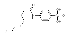 Arsonic acid,[4-[[4-[(2-chloroethyl)thio]-1-oxobutyl]amino]phenyl]- (9CI)结构式