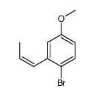 1-bromo-4-methoxy-2-prop-1-enylbenzene结构式