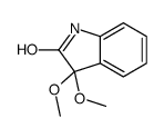 3,3-二甲氧基吲哚啉-2-酮结构式