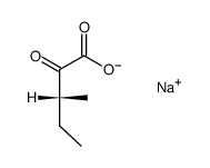 D-3-methyl-2-oxo-valeric acid , sodium-salt Structure