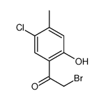 2-溴-1-(5-氯-2-羟基-4-甲基苯基)乙酮结构式