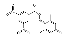 [(2,6-dimethyl-4-oxocyclohexa-2,5-dien-1-ylidene)amino] 3,5-dinitrobenzoate Structure