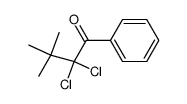 2,2-dichloro-3,3-dimethyl-1-phenylbutan-1-one Structure