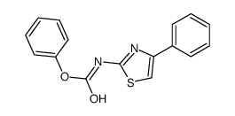 (4-苯基-1,3-噻唑-2-基)氨基甲酸苯酯结构式