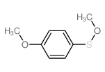 1-methoxy-4-methoxysulfanyl-benzene结构式