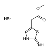 (2-Amino-thiazol-5-yl)-acetic acid Methyl ester hydrobromide structure