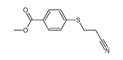 methyl 4-[(2-cyanoethyl)thio]benzoate结构式