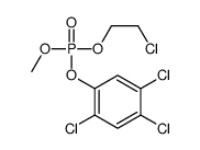 2-chloroethyl methyl (2,4,5-trichlorophenyl) phosphate Structure
