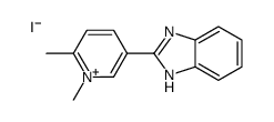 2-(1,6-dimethylpyridin-1-ium-3-yl)-1H-benzimidazole,iodide Structure