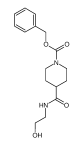 benzyl 4-((2-hydroxyethyl)carbamoyl)piperidine-1-carboxylate结构式