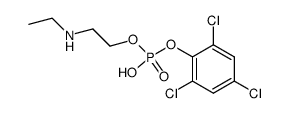 2-(ethylamino)ethyl (2,4,6-trichlorophenyl) hydrogen phosphate结构式
