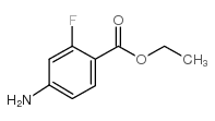 ethyl 4-amino-2-fluorobenzoate structure