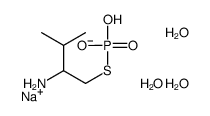 sodium,(2-amino-3-methylbutyl)sulfanyl-hydroxyphosphinate,trihydrate结构式