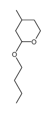 2-Butoxy-3,4,5,6-tetrahydro-4-methyl-2H-pyran结构式