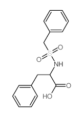 L-Phenylalanine,N-[(phenylmethyl)sulfonyl]- Structure