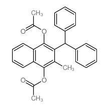 1,4-Naphthalenediol,2-(diphenylmethyl)-3-methyl-, 1,4-diacetate结构式