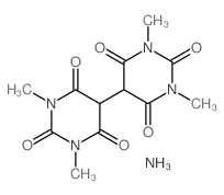 5-(1,3-dimethyl-2,4,6-trioxo-1,3-diazinan-5-yl)-1,3-dimethyl-1,3-diazinane-2,4,6-trione structure