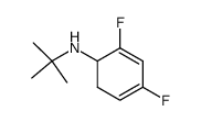 N-(tert-butyl)-2,4-difluorocyclohexa-2,4-dien-1-amine Structure