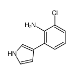 4-(2-amino-3-chlorophenyl)pyrrole结构式