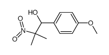 1-(4-methoxyphenyl)-2-methyl-2-nitropropan-1-ol结构式
