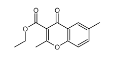Ethyl 2,6-dimethyl-4-oxo-4H-chroMene-3-carboxylate结构式