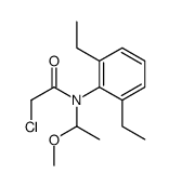 2-chloro-N-(2,6-diethylphenyl)-N-(1-methoxyethyl)acetamide结构式
