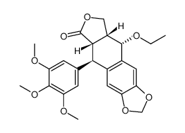 epipicropodophyllotoxin ethyl ether Structure
