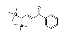 (E)-1-phenyl-4,4-bis(trimethylsilyl)but-2-en-1-one Structure