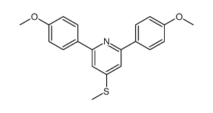 2,6-bis(4-methoxyphenyl)-4-methylsulfanylpyridine Structure