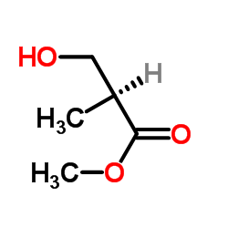 (S)-(+)-3-羟基-2-甲基丙酸甲酯结构式
