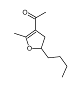 1-(2-butyl-5-methyl-2,3-dihydrofuran-4-yl)ethanone结构式