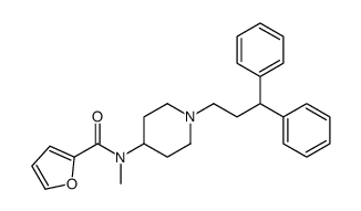 N-[1-(3,3-diphenylpropyl)piperidin-4-yl]-N-methylfuran-2-carboxamide结构式